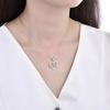 Unendliche Liebe Diamant Herz Anhänger Halskette Für Frauen Minimalistisches Design Zarte Schlüsselbein Kette