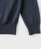 PANICALE Navy 100% Merino Wool Crew Neck Knit