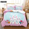 Cute Cartoon Animals Queen Bedding Set Duvet Cover Set Bedding Digital Printing Bed Linen King Size Duvet Cover Set Bedding Set