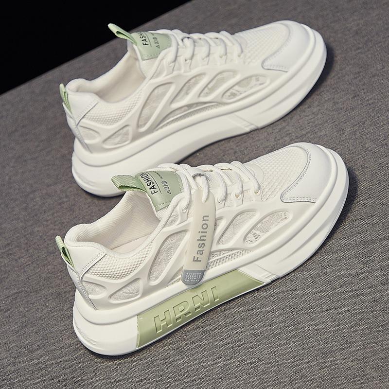 Mesh Little White Shoes Women's Shoes Summer New Versatile Hollow Breathable Single Mesh Sports Board Shoes Net Shoes Thin