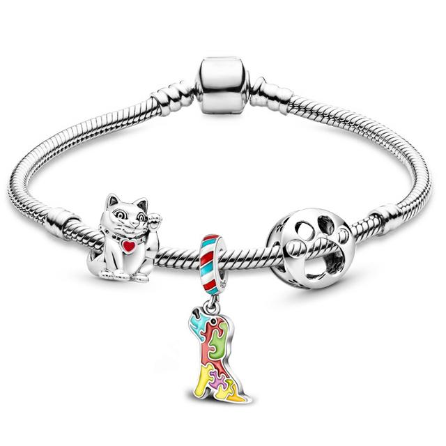 Breloques fantôme chauve-souris citrouille d'halloween, pendentif en perles avec breloques, bijoux pour femmes et enfants, haute qualité