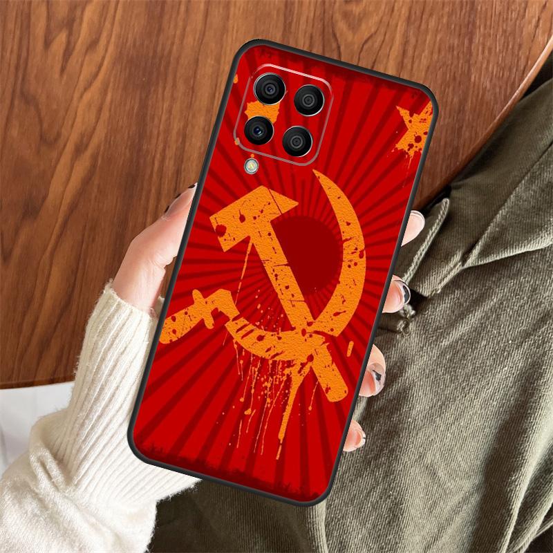 Russia Soviet Emblem Flag Case For Samsung Galaxy M11 M21 M31 M35 M12 M13 M14 M15 M16 M36 M56 M53 M32 M52 M55 M34 M54