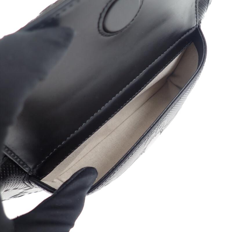 Gucci 645093_1W3CN_1000 Body Bag Black Leather Mens