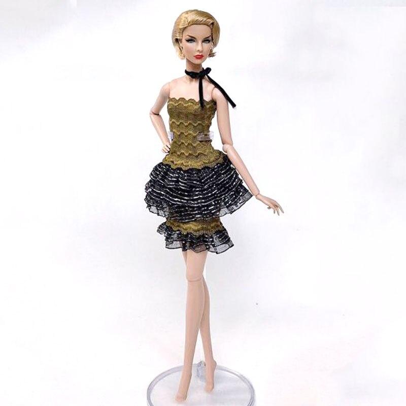 1 ensemble de vêtements de poupée haute couture pour Barbie, tenues, chemise haute, jupe et châle, robe de soirée, accessoires de poupées, jouet pour enfants, 1/6