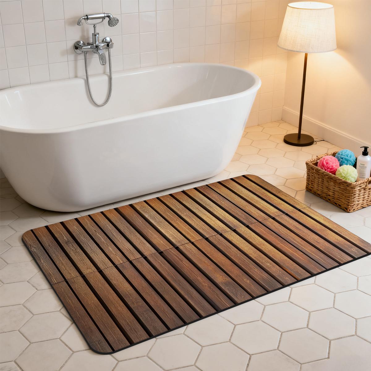 

Simple and minimalist bathtub-side absorbent foot mat diatomaceous earth bathroom non-slip mat household toilet mat door mat 40x60cm