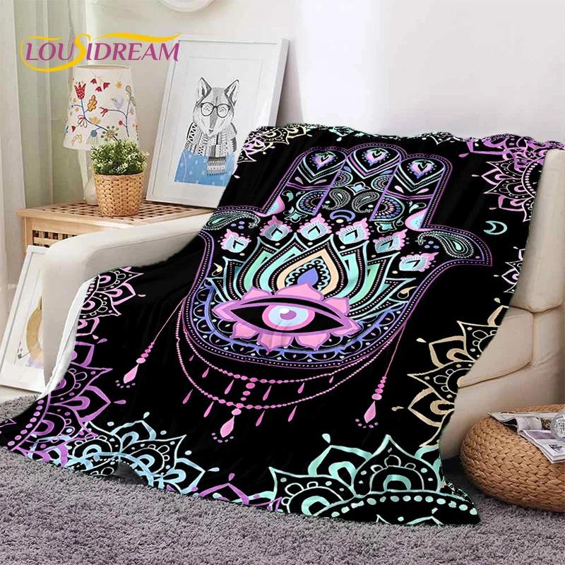 3D Boze Oog Turkije Blauw Nazar Oog van Horus Zachte Flanel Dekens, Plaid Comfortabele Deken voor Picknick Bedden Bank Slaapkamer