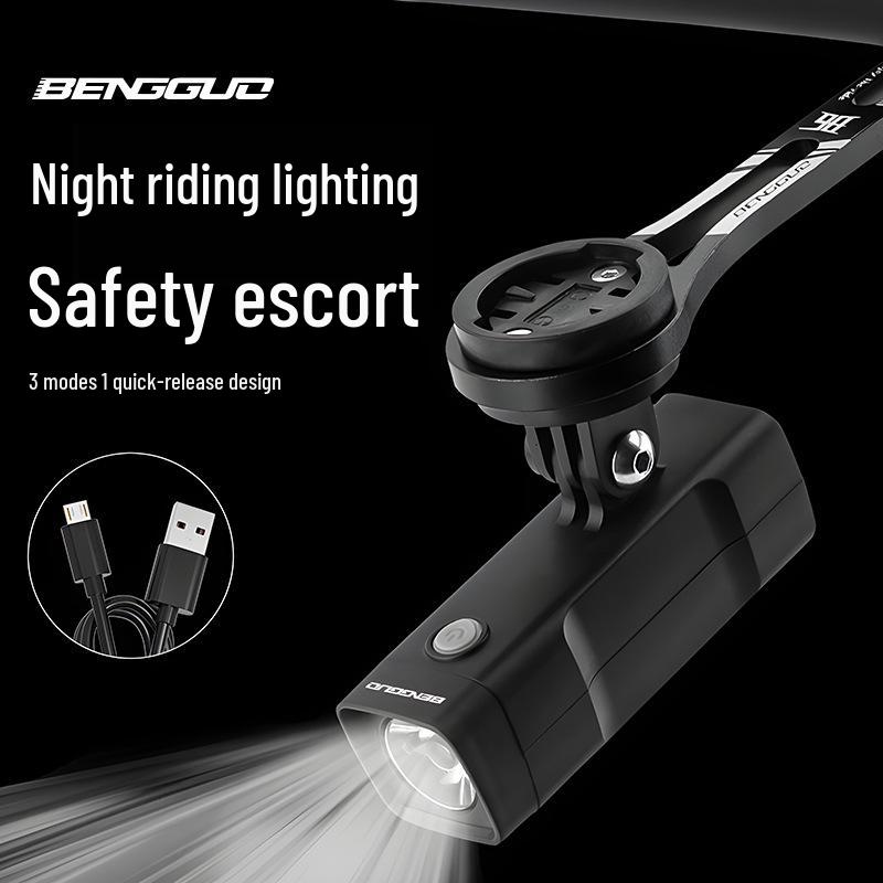 

USB Rechargeable Bouncing Fruit Bicycle Light for Road and Mountain Bikes Black OPP Bag