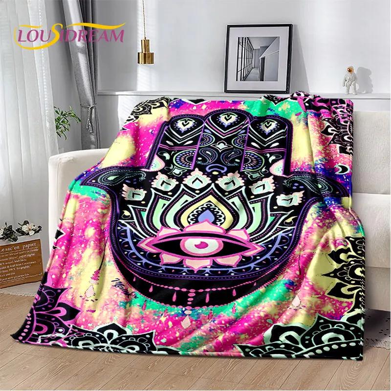 Cobertor de pelúcia macio Evil Eye Nazar Tree of Life, cobertor de flanela para sala de estar, quarto, cama, sofá, capa de piquenique para crianças