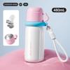 COOKER KING 480ML Thermos Water Bottle for Kids Insulated Cup with Straw Stainless Steel Thermal Mug Keep Cold&Hot Vacuum Flask