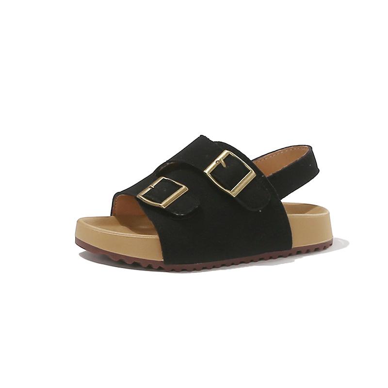 

Children s Sandals Girl New Simple Solid Color Boys Casual Sandals for Summer Open-toe Breathable Kids Beach Sandals 24