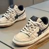 Stylish Platform Sneakers With Star Detail Retro Low Top Casual Shoes Men Women