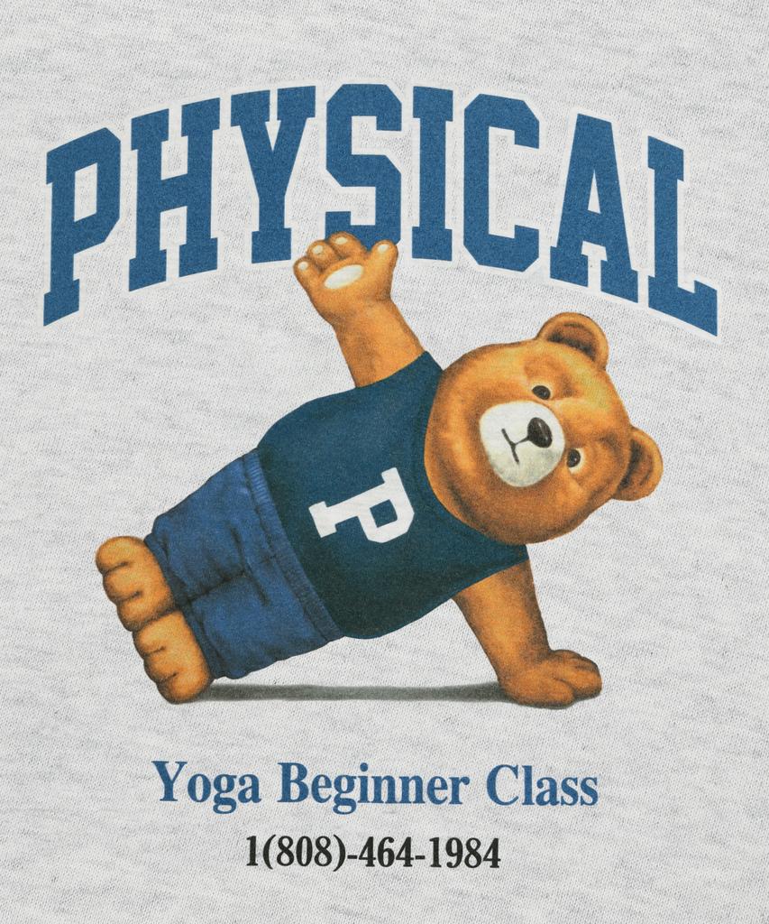 PHYSICAL DEPARTMENT Yoga Bear Sweatshirt_Light Gray
