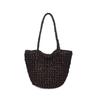 Luxury Retro Woven Hollow Shoulder Tote