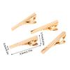 1Pc Classic Simple Style Necktie Clip For Men Pin Clasp Short Clip Gold Color Tie Clip Men Jewelry Business Male Tie Clips