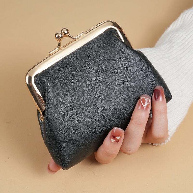 Portable Travel Mini Leather Coin Purse Coin Case Pouch