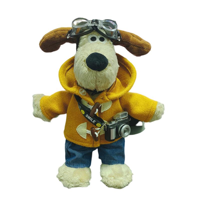 

И Плюшевые игрушки Уоллес и Громит Плюшевая собачка Мягкая кукла Подушки Декор Подарок для девочки коричневый