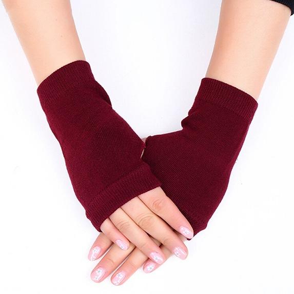 Female Winter Gloves Fingerless Gloves Women Warm Cashmere Winter Gloves Hand Warmer Wrist Mittens