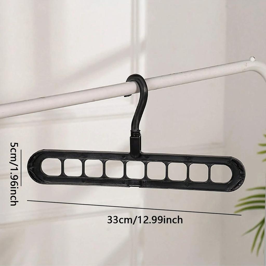 1pc - Nine Hole Multifunctional Magic Folding Clothes Hanger, Convenient Storage and Space Saving Storage Cabinet
