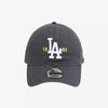 New Era La Dodgers Ear Number Unstructured Ballcap Dark Graphite 15206354