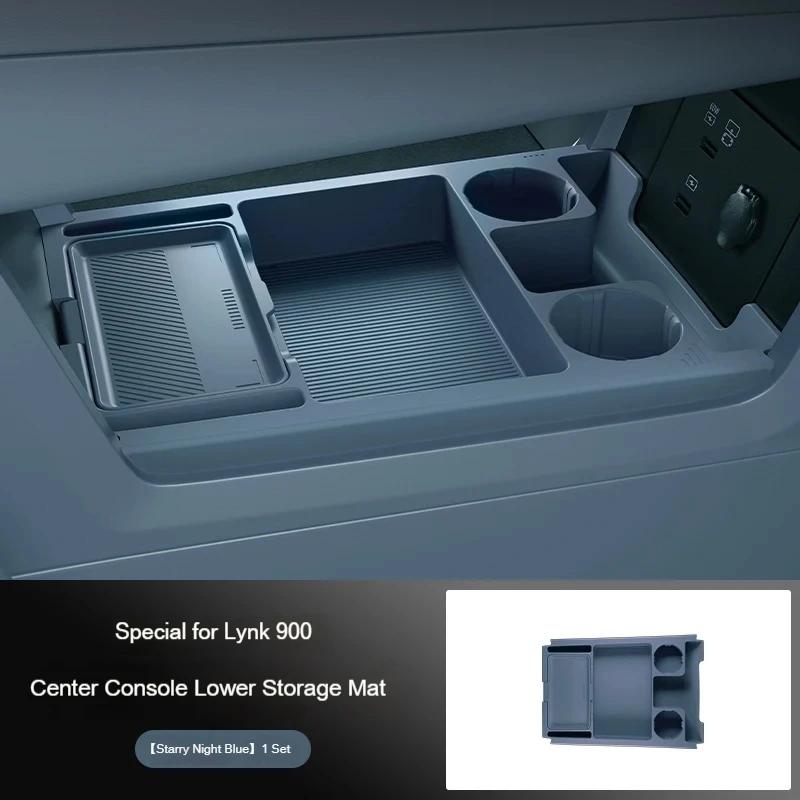 For LYNK CO 900 2025 Silicone Center Console Armrest Box Lower Storage Box