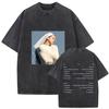Vente Chaude Rosalia Lux Nouvel Album Impression Affiche T-shirt Hommes Femmes Vintage Coton Lavé Coupe Ample Décontracté Surdimensionné Streetwear Mode Harajuku Été Nouveau Tee