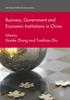The Business, Government and Economic Institutions In China Book