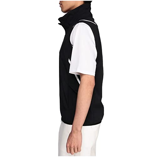 Mizuno Cold Charge Vest for Golf, Includes 7 Ice Packs, Cools and Combats Heat, Men's, Black, XL, E2JE2050