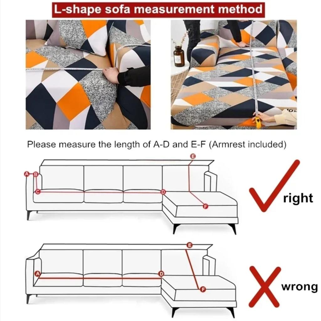 Solid Color Velvet Sofa Cover Elastic Thick L Shaped Corner Sofa Cover For Living Room Stretch Cover For 1/2/3/4 Seat Sofa Couch Armchair