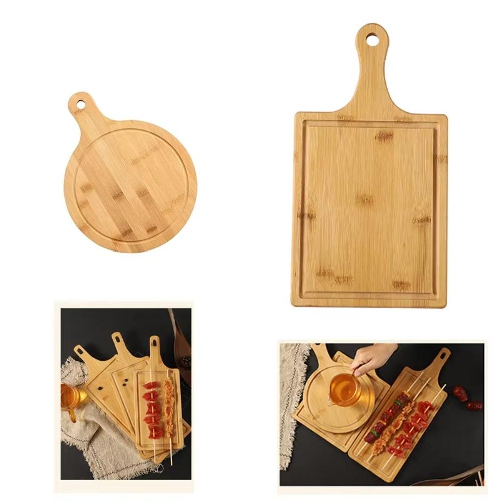 Rectangle Wooden Pizza Tray Wooden Bread Fruit Sushi Tray Durable Cutting Board  Food Display