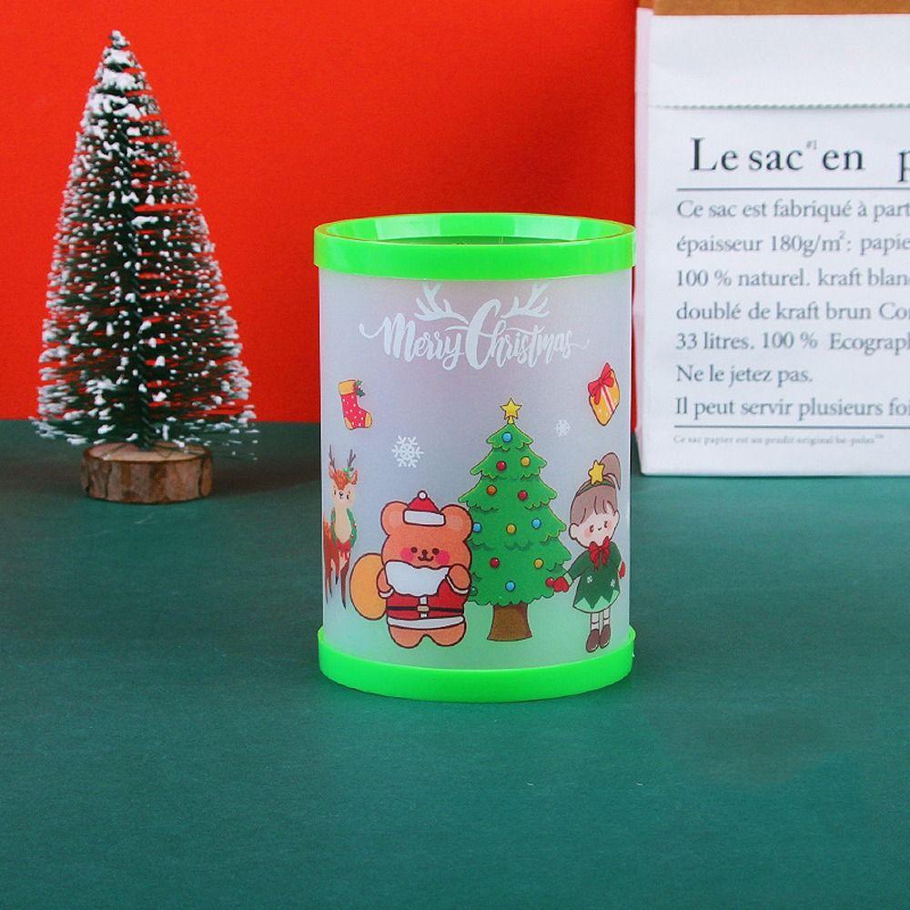 Stand Case Desktop Makeup Brush Holder Christmas Pen Holder Mini Makeup Box Stationery Organizer