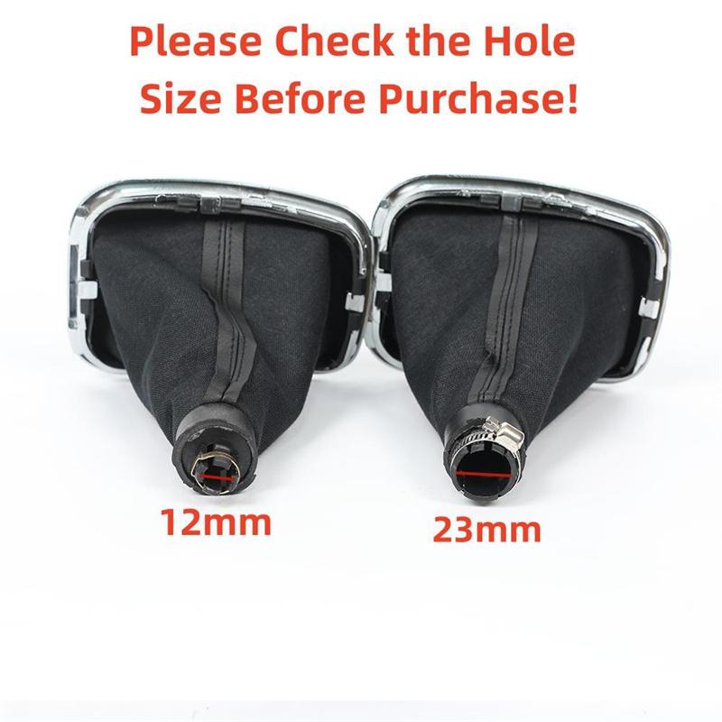 For Volkswagen VW 1999-2004 Golf 4 IV MK4 GTI R32 Bora Jetta 5/6 Speed 12mm / 23mm Car Gear Shift Knob Lever Shifter Gaitor Boot