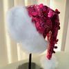 Christmas Theme Party Hat for Adult Glittering Sequins Santa Caps Festival Props Noel Hat for Holiday Family Gathering