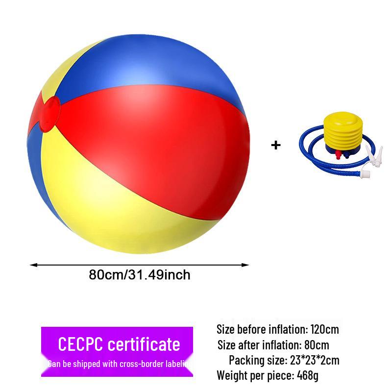 Eco-Friendly PVC Inflatable Colorful Football for Parent-Child Games