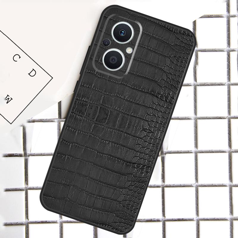 Crocodile Pattern Print Phone Case For OPPO Reno 8T 7 8 Lite 14F 14 13 12 11 F 10 Pro OPPO Find X8 X6 X5 Pro Cover