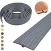 1pc 118.11inX1.97in Carpet To Tile Floor Transition Strip Self Adhesive T-Molding Threshold Household Divider Cover Doorway