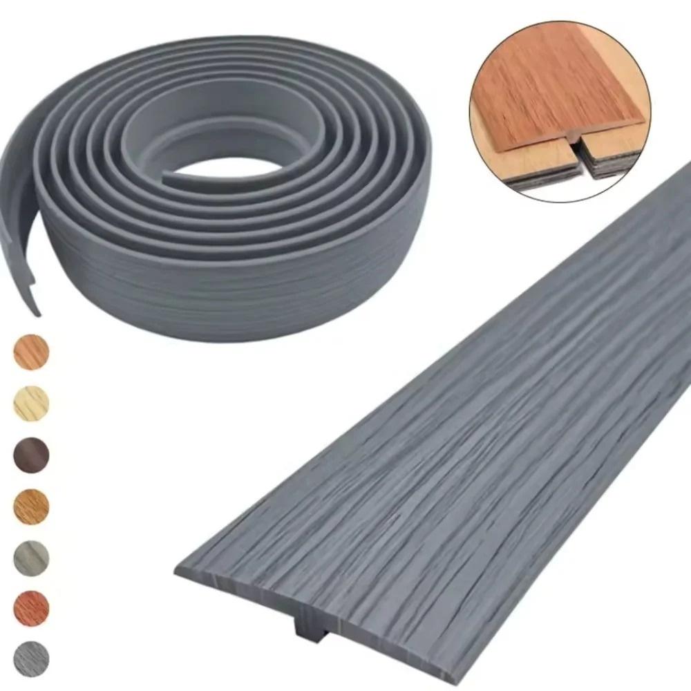 1pc 118.11inX1.97in Carpet To Tile Floor Transition Strip Self Adhesive T-Molding Threshold Household Divider Cover Doorway