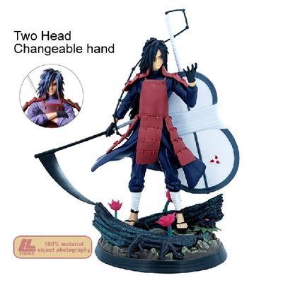 Anime Ninja Shippuden Uchiha Madara Circular Fan Battle Figure Statue Toy Gift