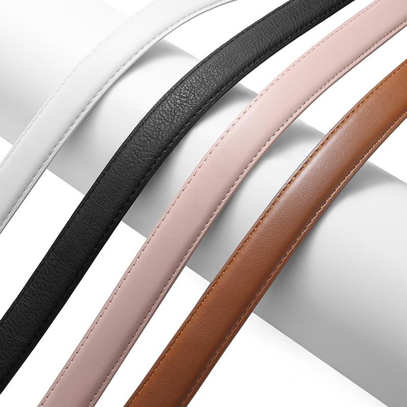 Classic Women'S Belt, High-End Decorative Gold Buckle, Simple Jeans Belt, Women'S Trend