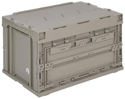 (CAPTAIN STAG) Oricon Folding Container with Flap FD Container Capacity 49.5L Width 530 X Depth 365 X Height 335mm Thickness When Stored