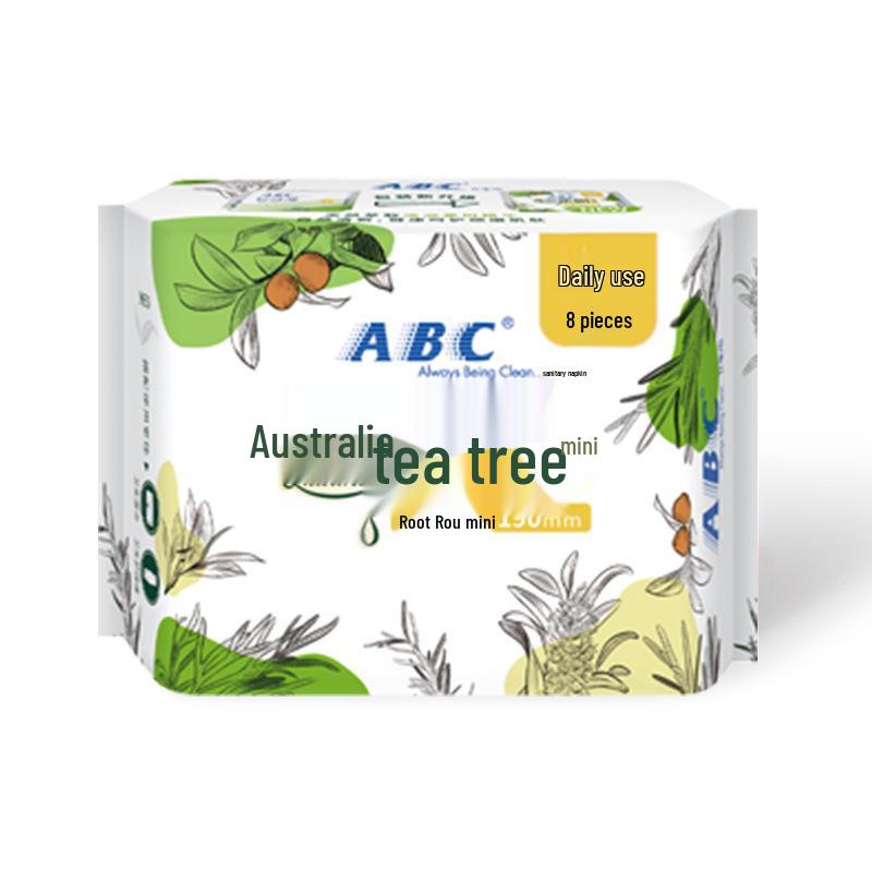 

ABC Mini Sanitary Napkins 190mm for Light Flow - 8 Genuine Pads per Box.