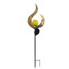 Solar-Gartenleuchten Flamme LED 77 cm Warmweiß Betrieben Dekorativ Wasserdicht 1 Stk.