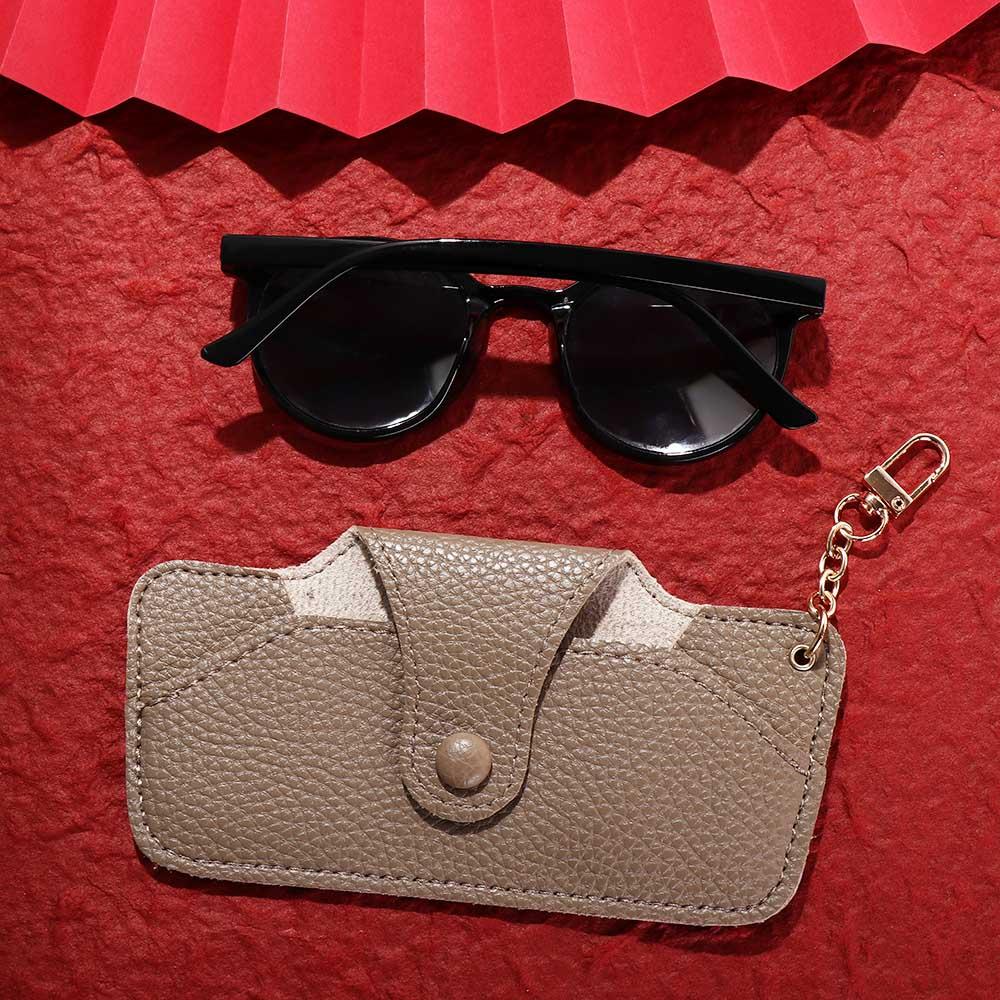 PU Leather Leather  Glasses Case Eyewear Holder Eyeglasses Protective Box Hanging Sunglasses Bag