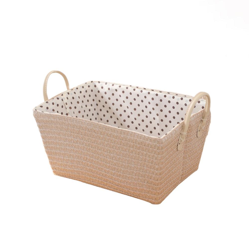 

Плетеная корзина для хранения большой вместимости, складные корзины для хранения мелочей, корзина для белья, гардероб Champagne-S