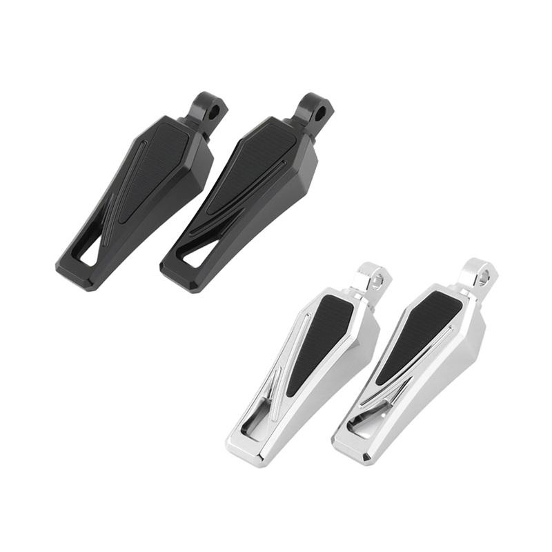10mm Hole Motorcycle Phantom Foot Pegs  Footrests Pedals Male-Mount Foot Rests For Harley Sportster 883 Touring Dyna Bobber