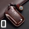 Leather Key Case for Volkswagen Models: T-Cross, Lavida, Lamando, Bora, Tiguan, Sagitar, Polo, Magotan, Passat, Tharu
