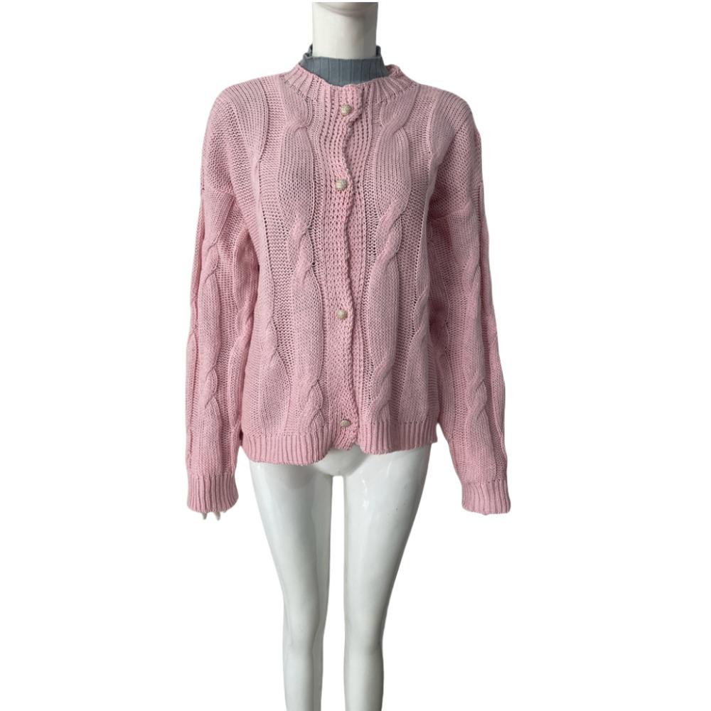 New Autumn and Winter Sweater, Women's Thick-knit Knit Cardigan, Short Loose Button Coat