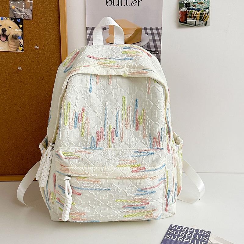 Korean version schoolbag high school girl high value cute sweet backpack junior high school student computer travel backpack