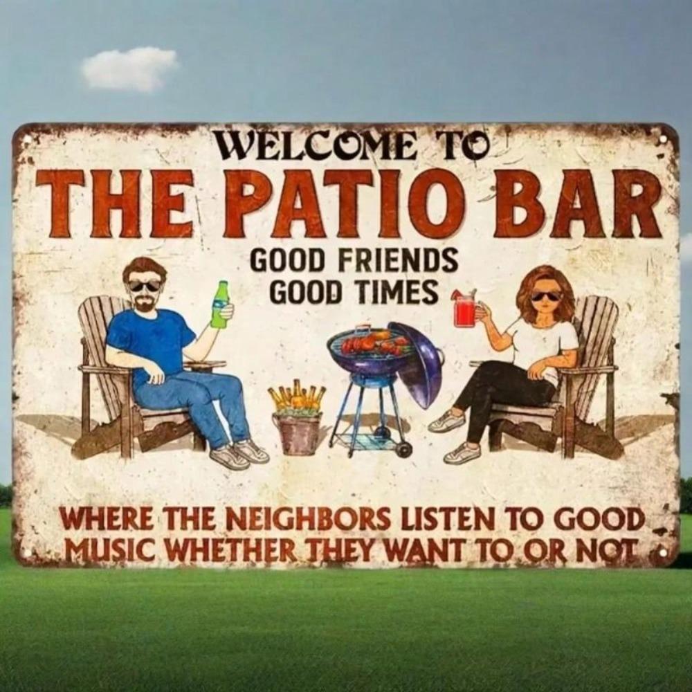 Retro Metal Tin Sign Bar Wall Decor Vintage Poster