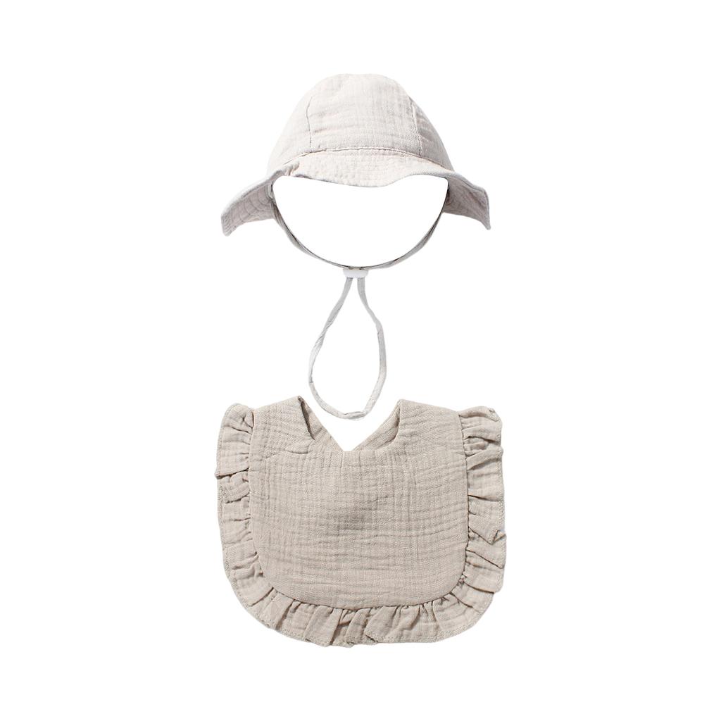 Sommer Baby Farbhut und Lätzchen Set