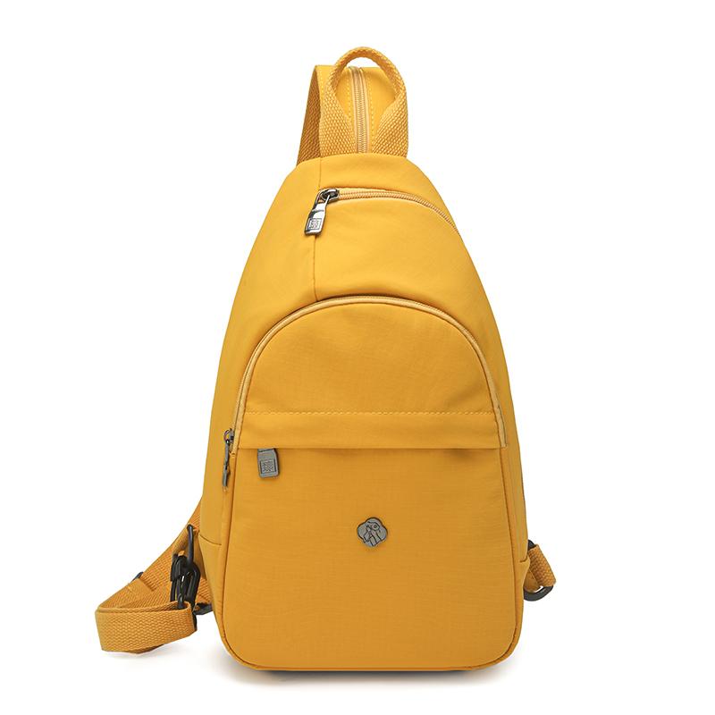 Solid Color Backpack Multi-functional Chest Bag Women's Shoulder Crossbody Bag